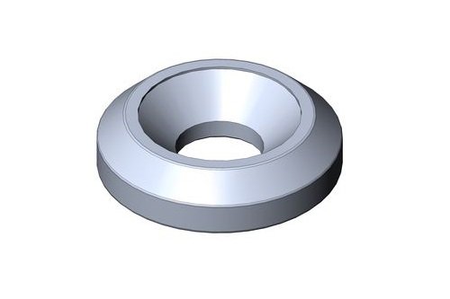 COUNTERSUNK WASHER M8 - BLACK ANODIZED