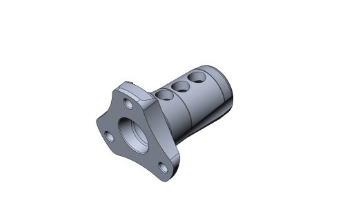 ADJUSTABLE STEERING HUB OK WITH INCLINATION - BLACK ANOIZED