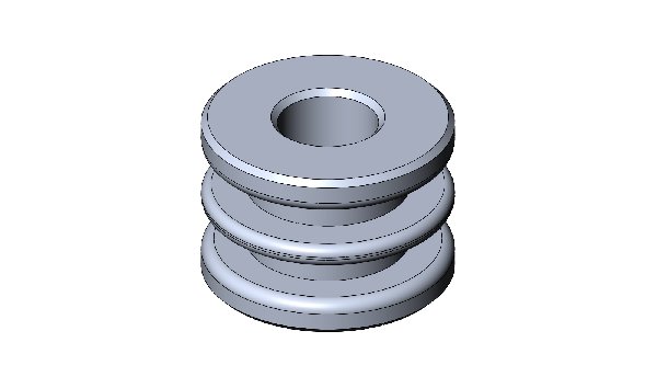 ALUMINIUM SPACER FOR M8 FUEL TANK - BLACK ANODIZED
